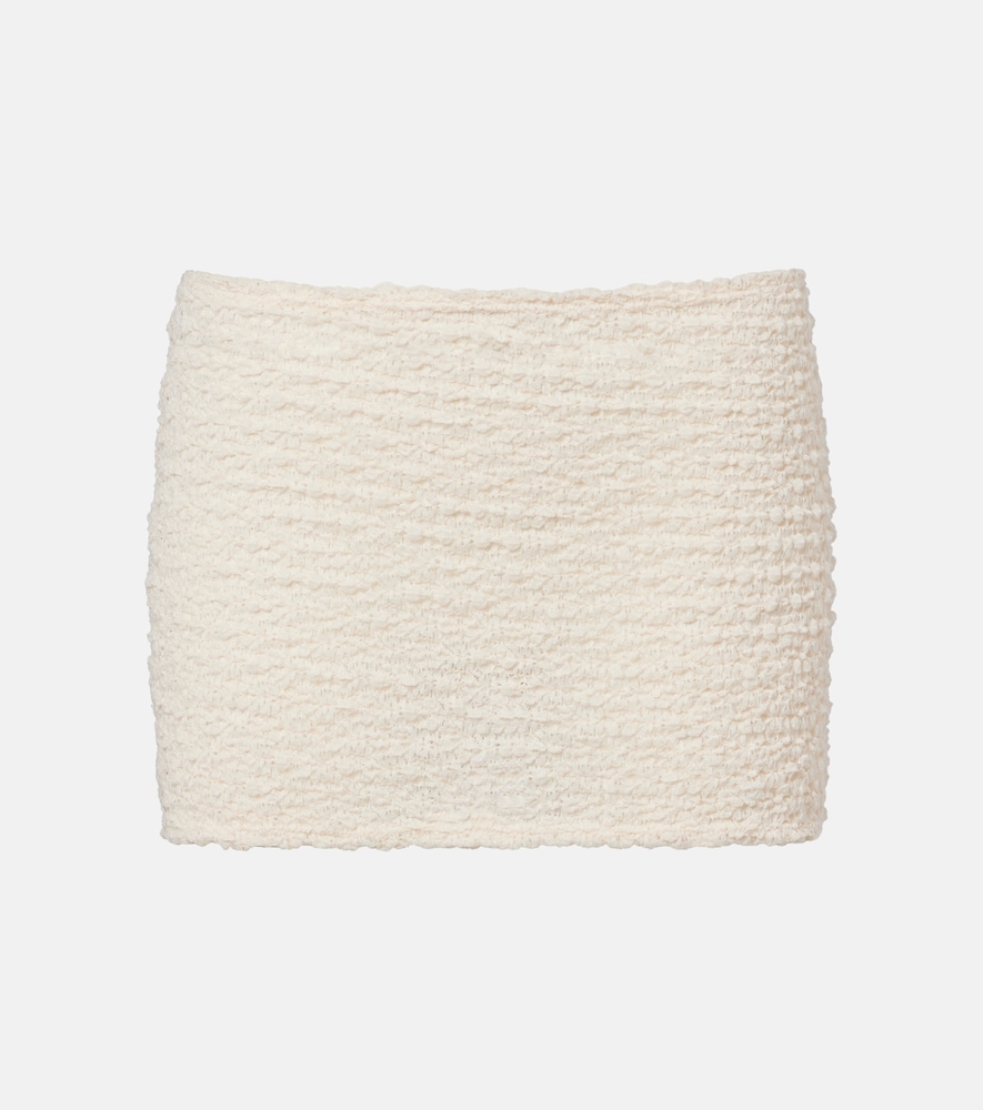 Montce Micro Miniskirt In White