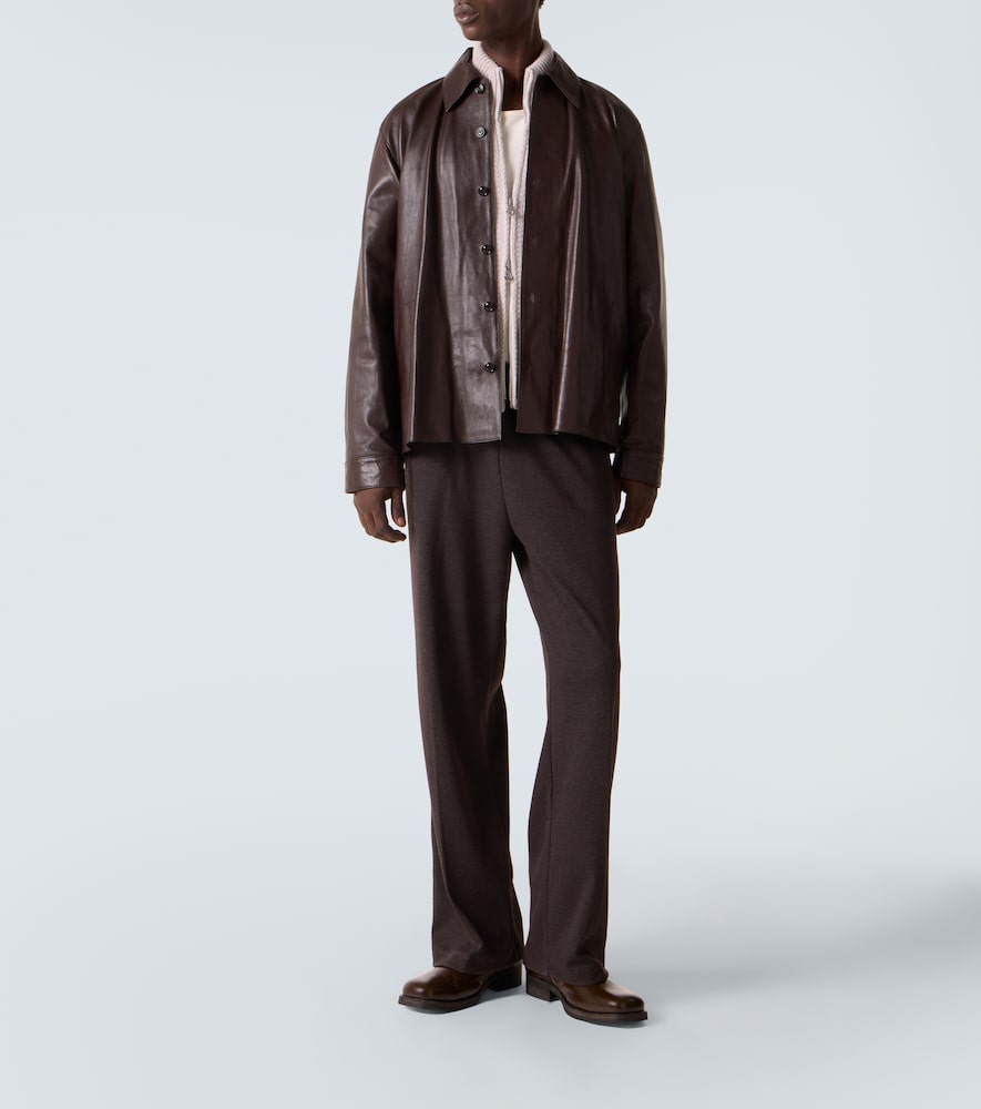 Welding Leather Overshirt