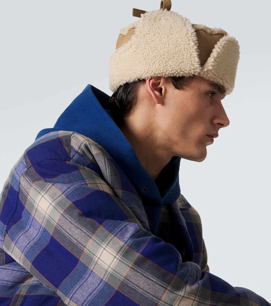 Visvim Visvim Gorro De Aviador Open Car De Borrego Y Algodón 