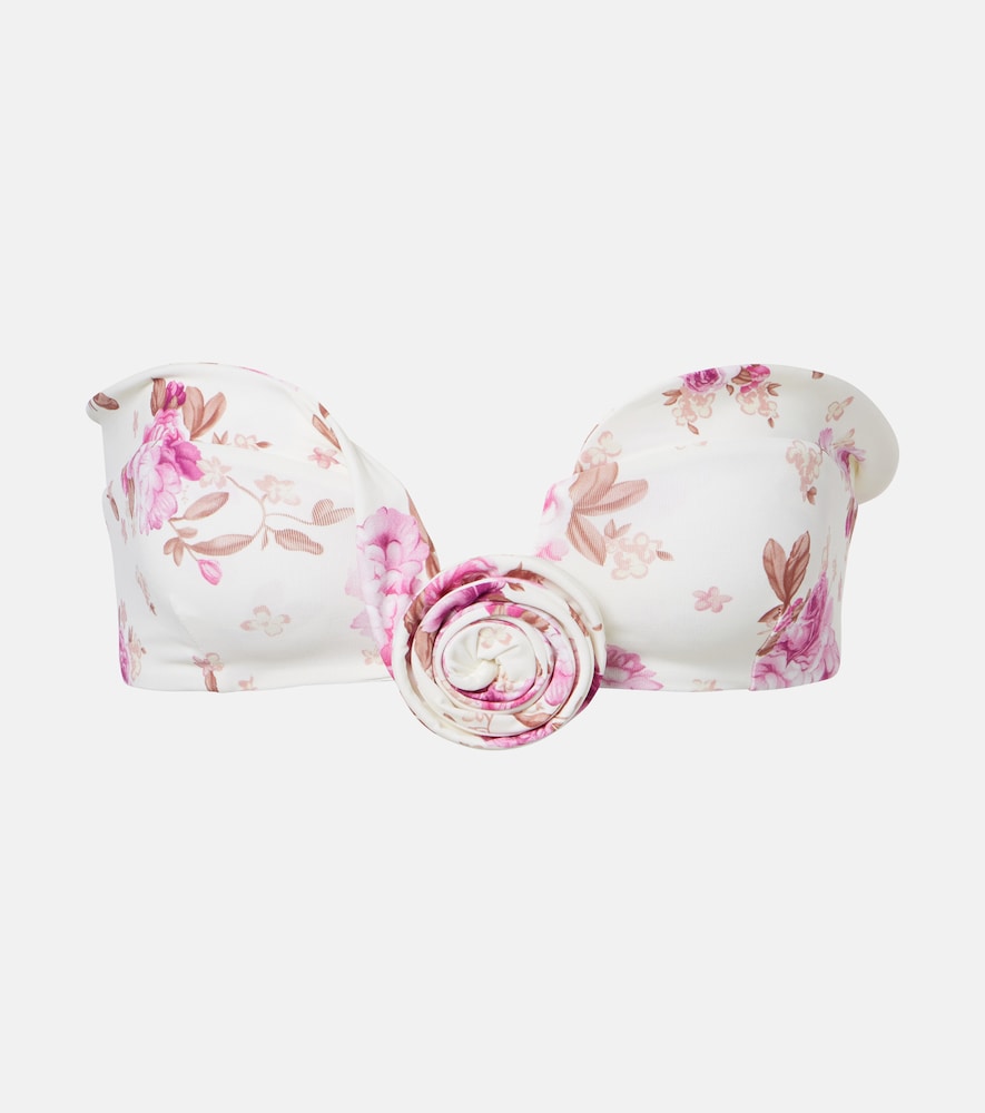 Magda Butrym Floral-appliqué bikini top