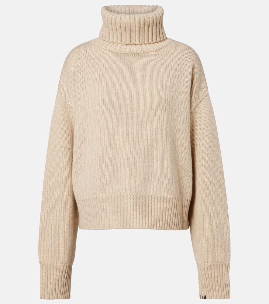 Extreme Cashmere N°434 Crop Xtra cashmere turtleneck sweater