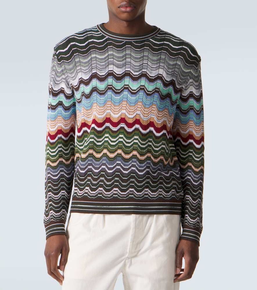  Missoni Missoni Zigzag Cotton-blend Sweater 