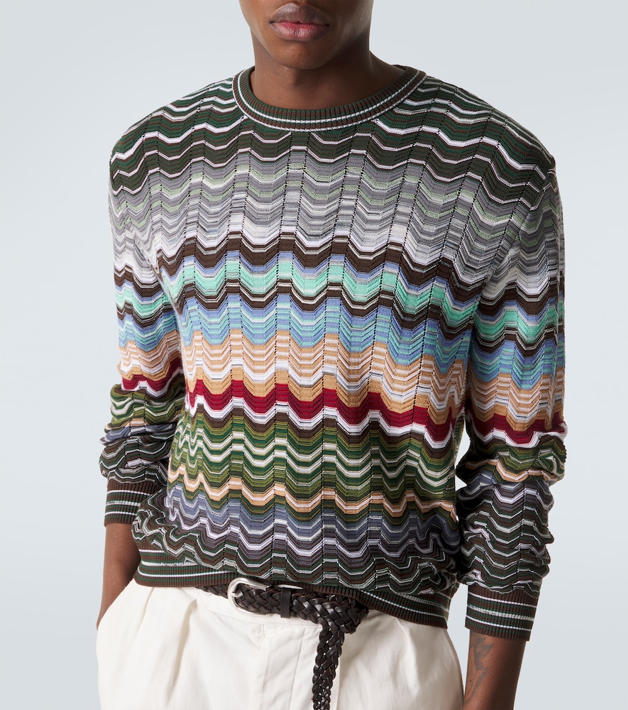  Missoni Missoni Zigzag Cotton-blend Sweater 