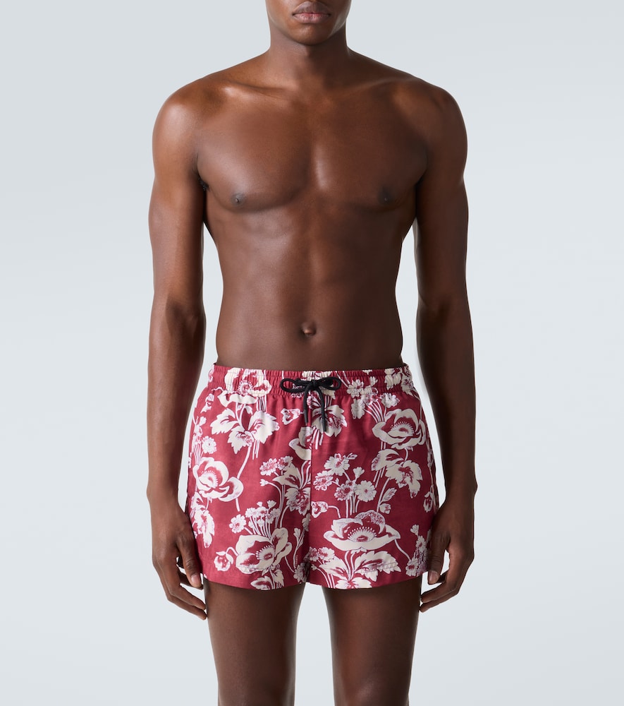  Commas Commas Printed Swim Trunks 