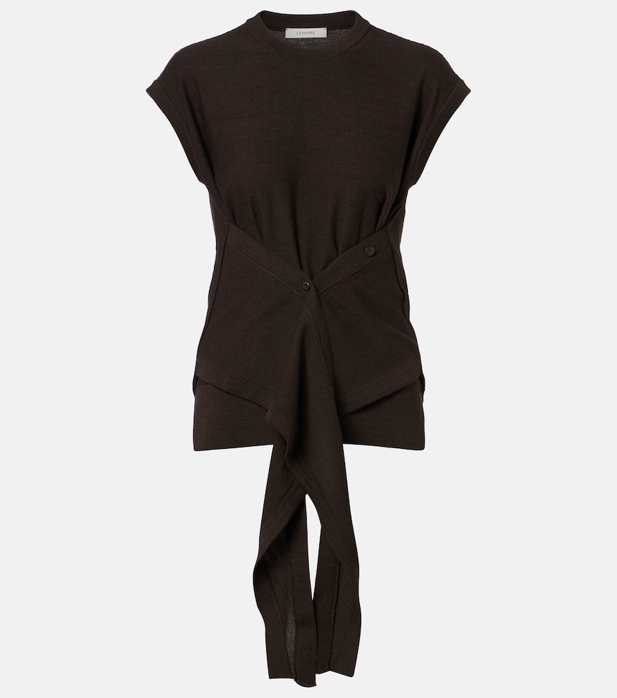 Lemaire Wool-blend knitted top