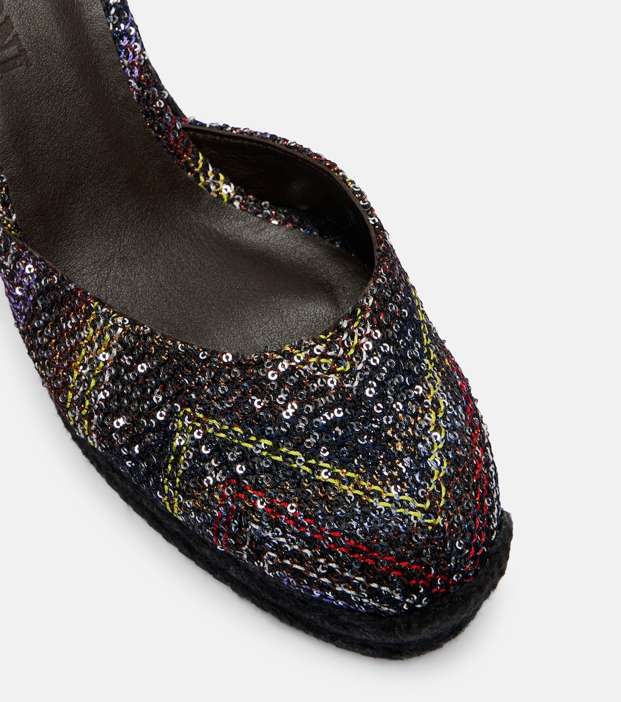  Missoni Missoni Espadrille-sandalen Eva 80 Mit Pailletten 