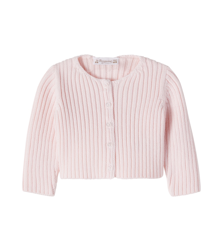 Bonpoint Pink Baby Esil Cotton And Cashmere Cardigan M Size 36 - Mytheresa