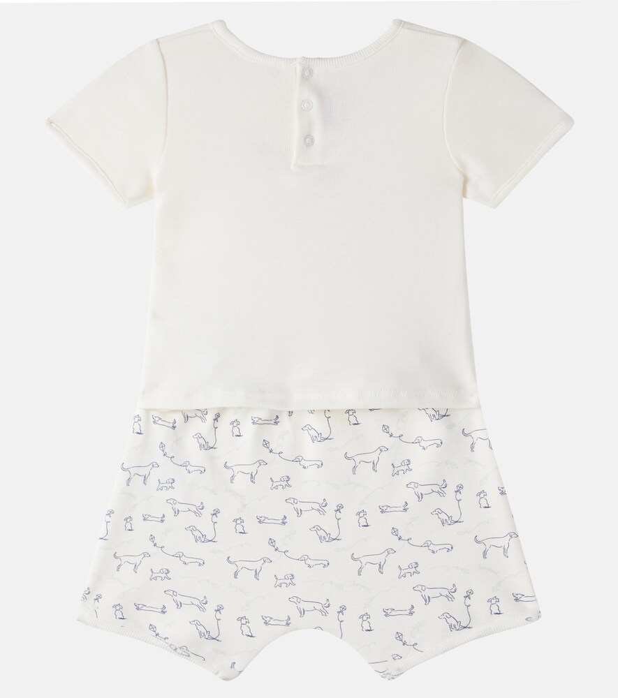  Bonpoint Bonpoint Baby Set Fanilo Aus T-shirt Und Shorts 