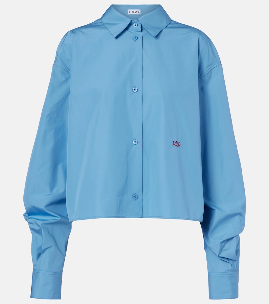 Loewe Anagram embroidered cotton shirt