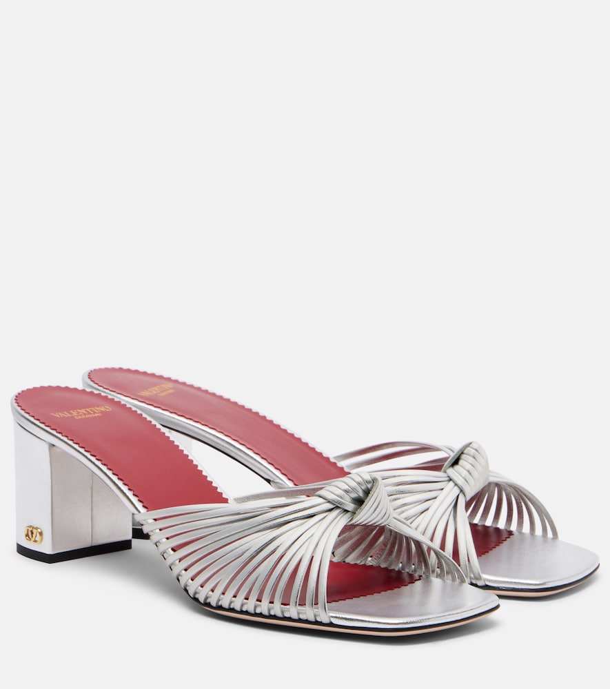 Valentino Garavani Annet metallic leather sandals