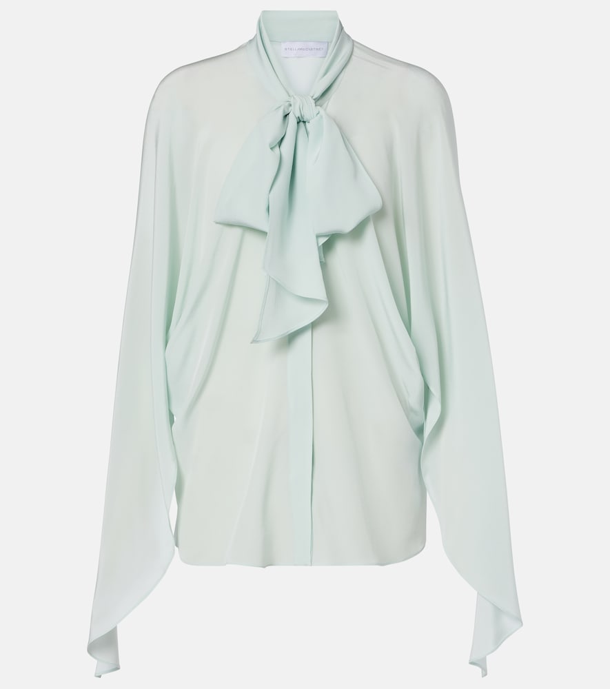 Stella McCartney Tie-neck silk blouse