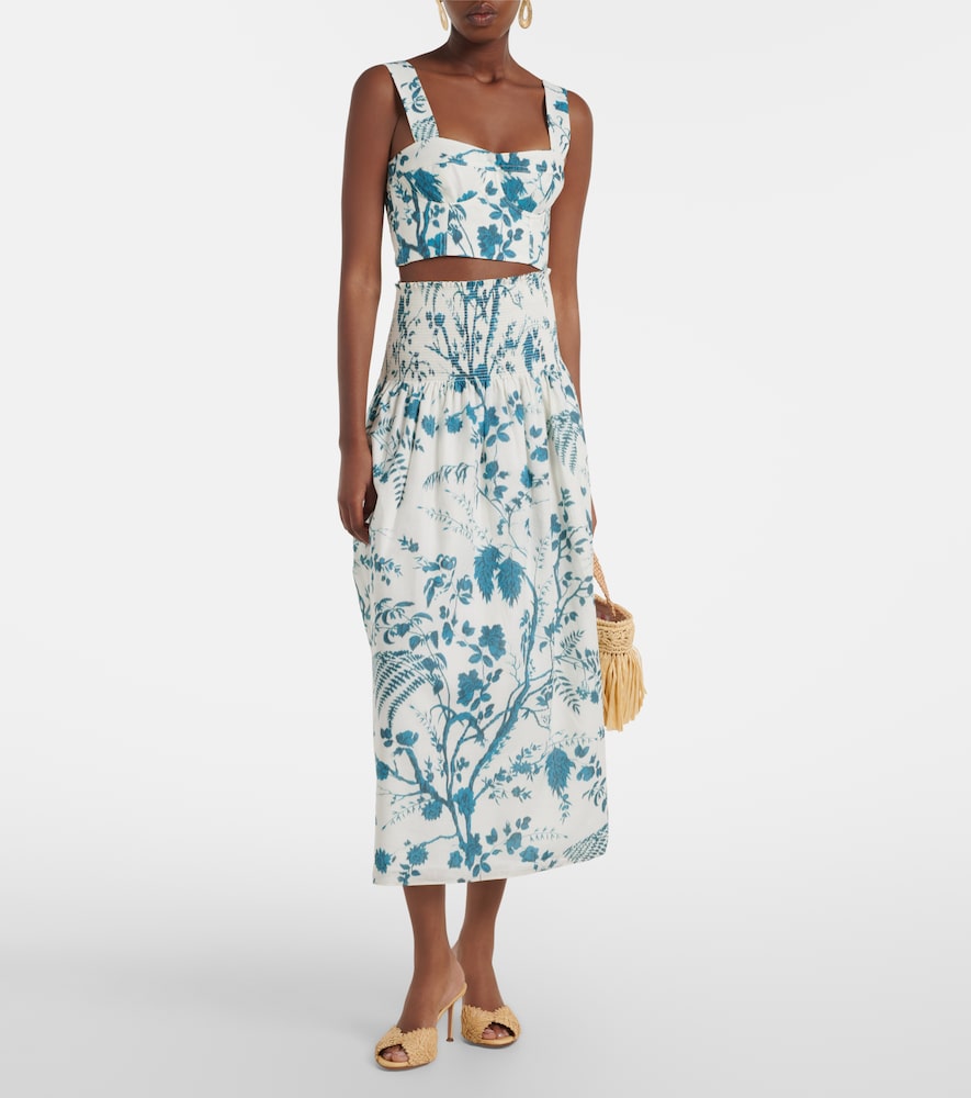  Erdem Erdem Cropped-top Aus Baumwolle Und Leinen 