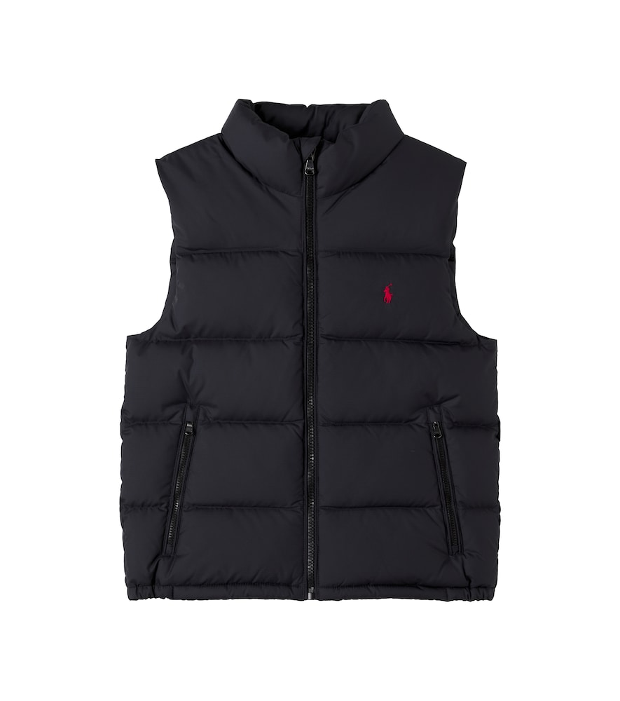 Polo Ralph Lauren Kids Black Down Puffer Vest Y Size 10-12 - Mytheresa