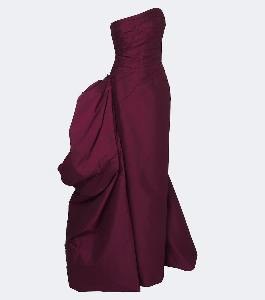 Bustier-Robe aus Taft