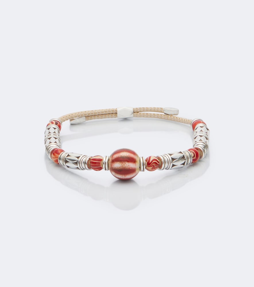 Isabel Marant Bracelet Janis en cuir et mtal perles 175 €