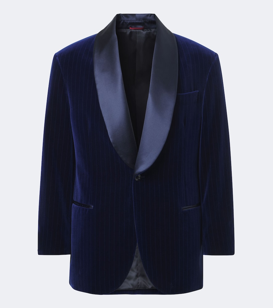 Jacke aus Baumwollsamt