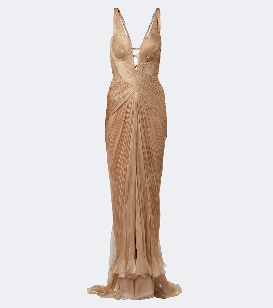 Abito lungo bustier Corinna in seta