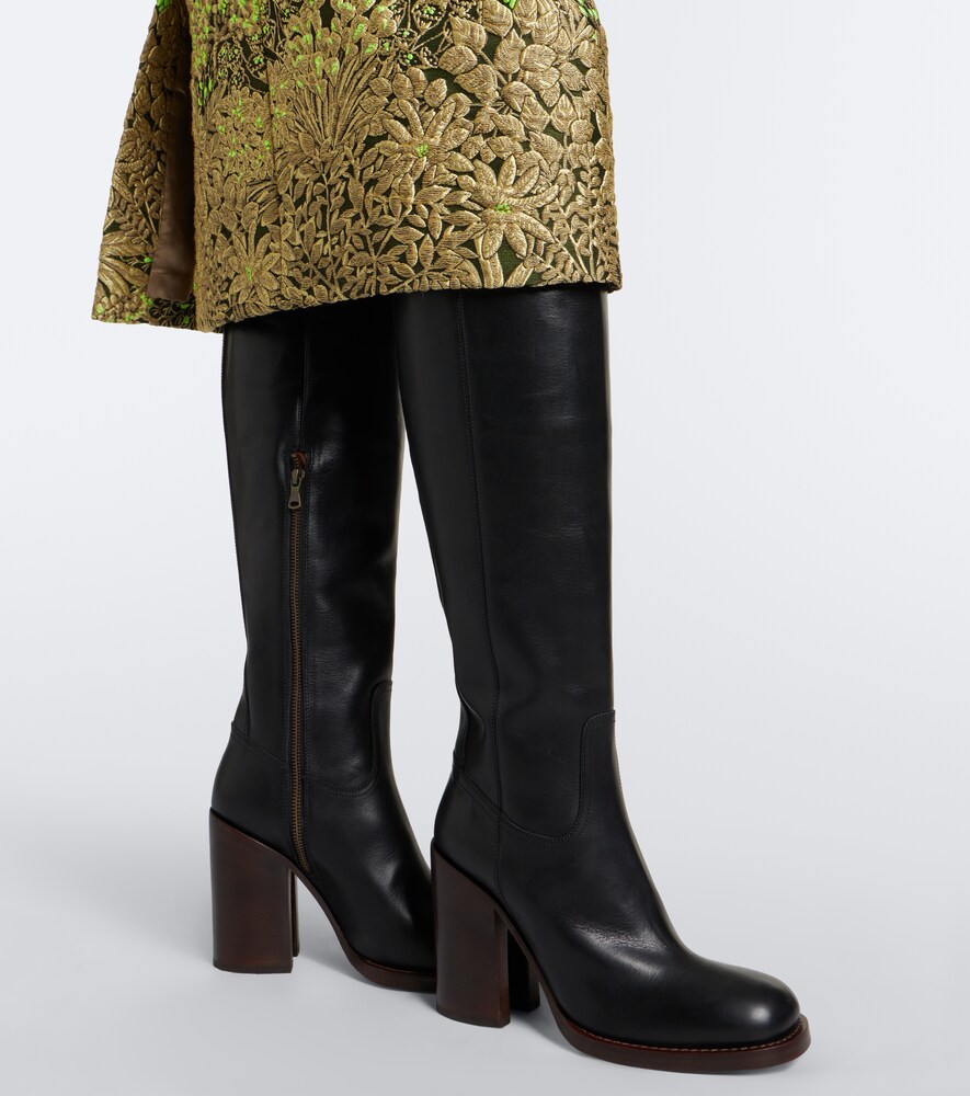 Leather Over-The-Knee Boots