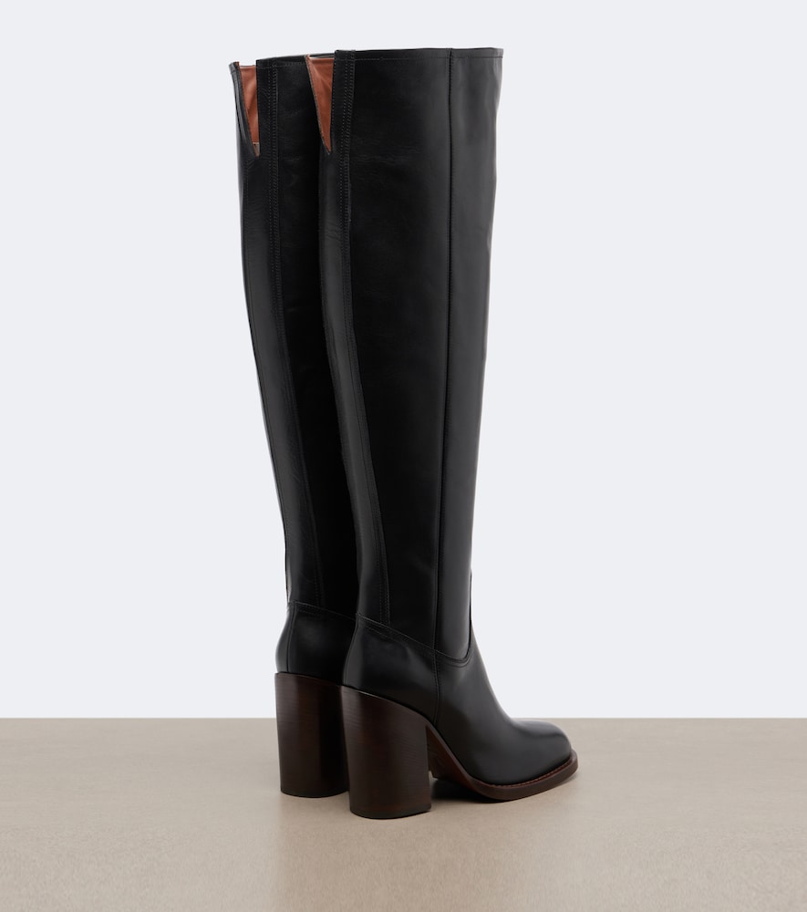 Leather Over-The-Knee Boots