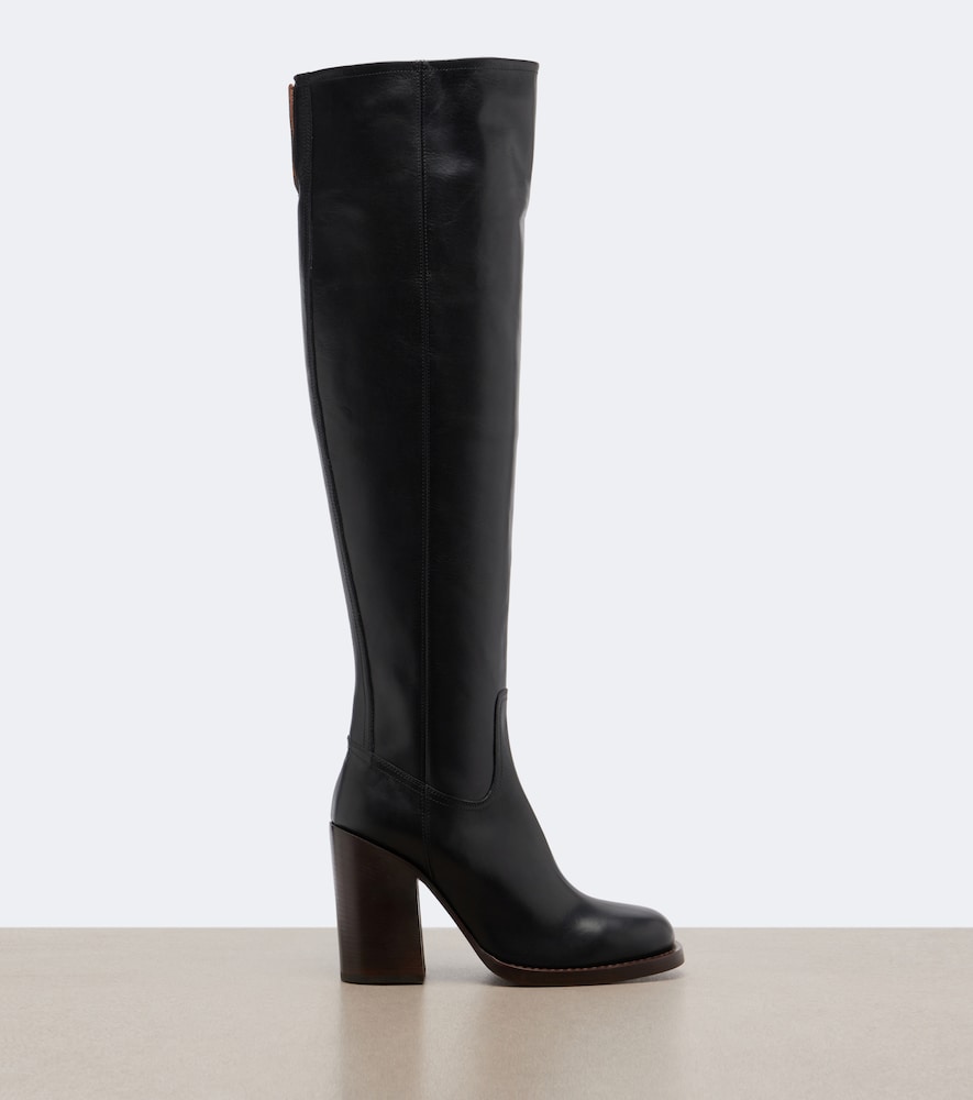 Leather Over-The-Knee Boots