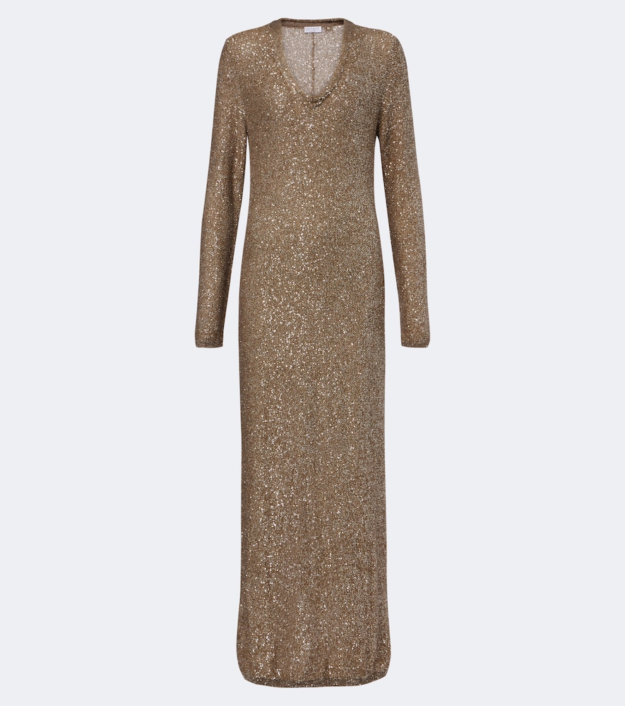 Maxikleid mit Pailletten
