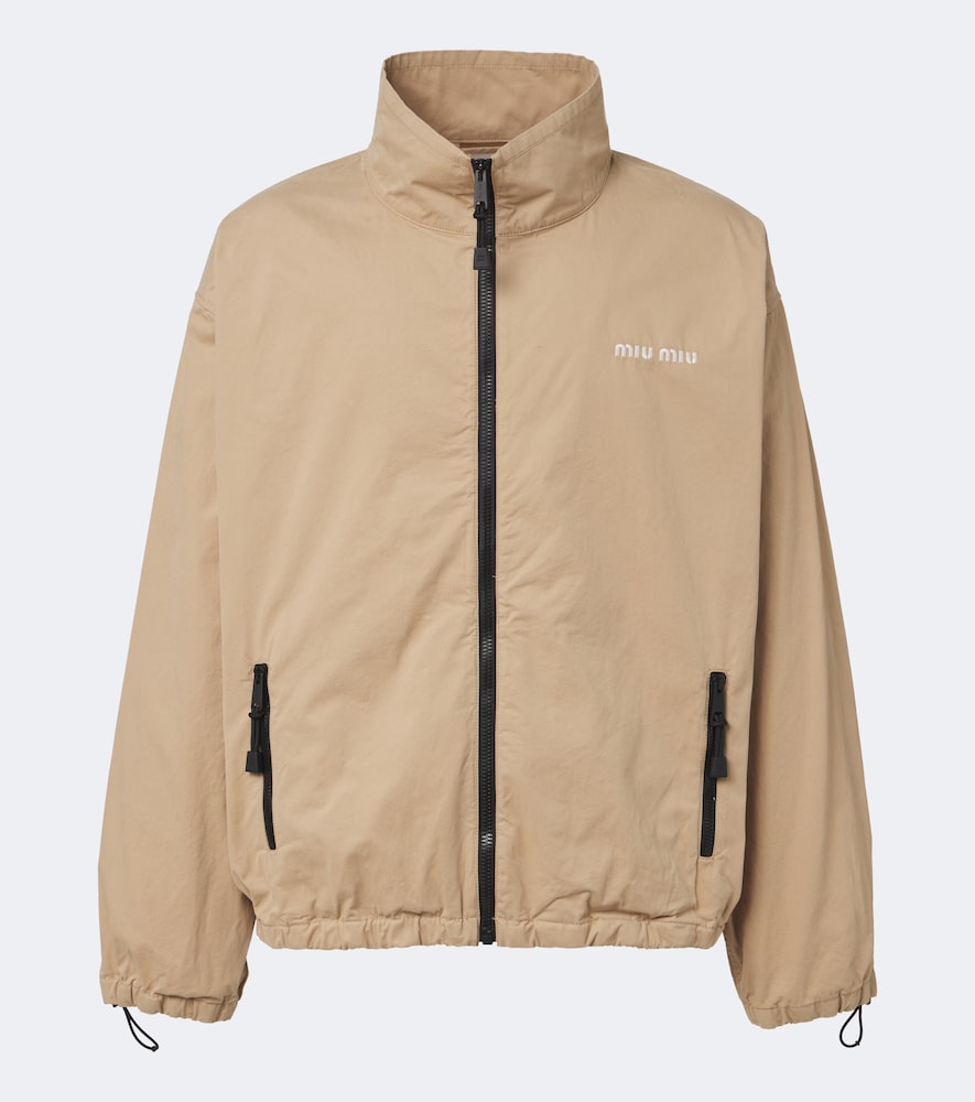 Miu Miu Miu Miu Cotton gabardine blouson jacket