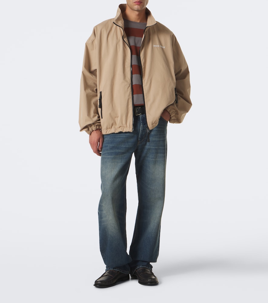 Cotton Gabardine Blouson Jacket