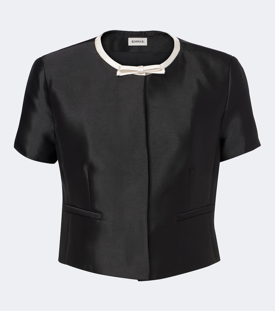 Naelle Bow-Detail Cropped Top