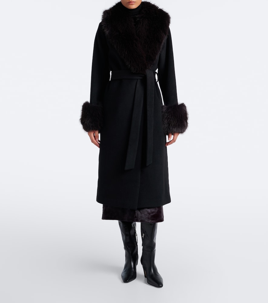 Kinsley Wool-Blend Wrap Coat