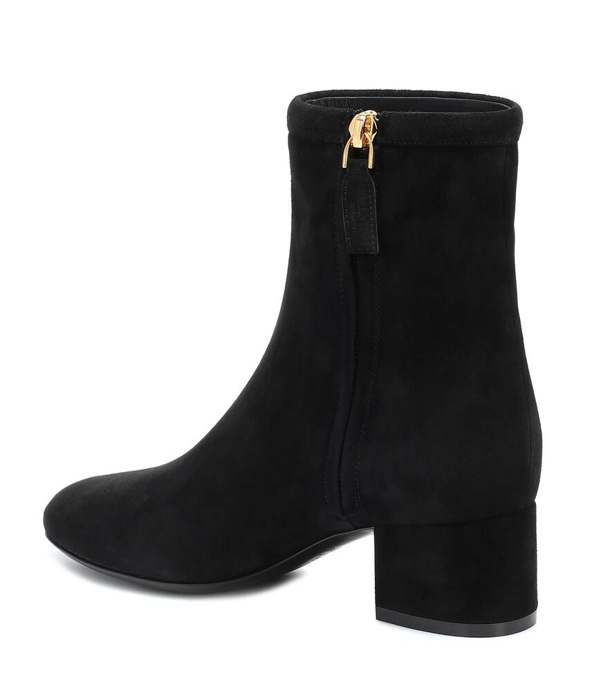 VALENTINO VLOGO SUEDE ANKLE BOOTS,P00436826
