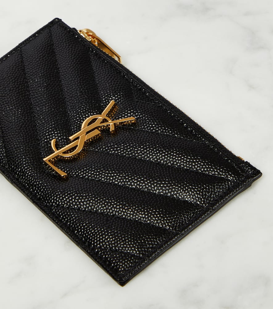 Saint Laurent Monogram zipped leather wallet