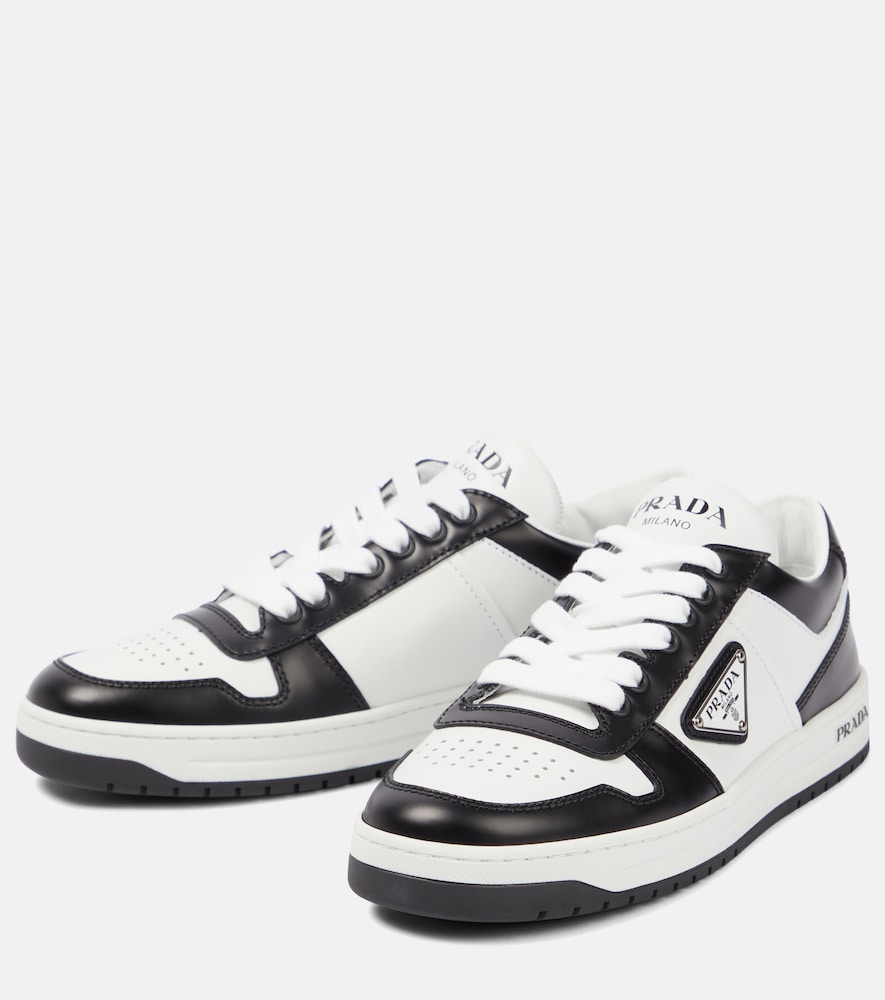  Prada Prada Logo Leather Sneakers 