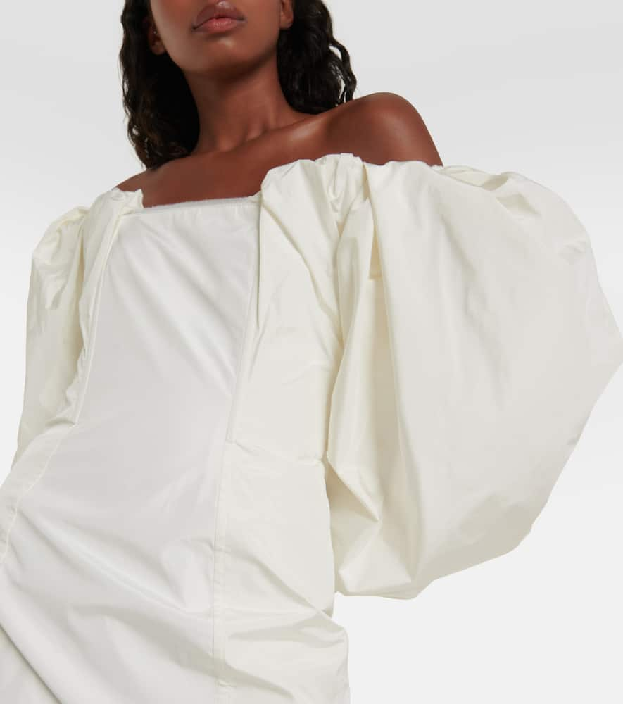 Shop Jacquemus Off-shoulder Minidress In White