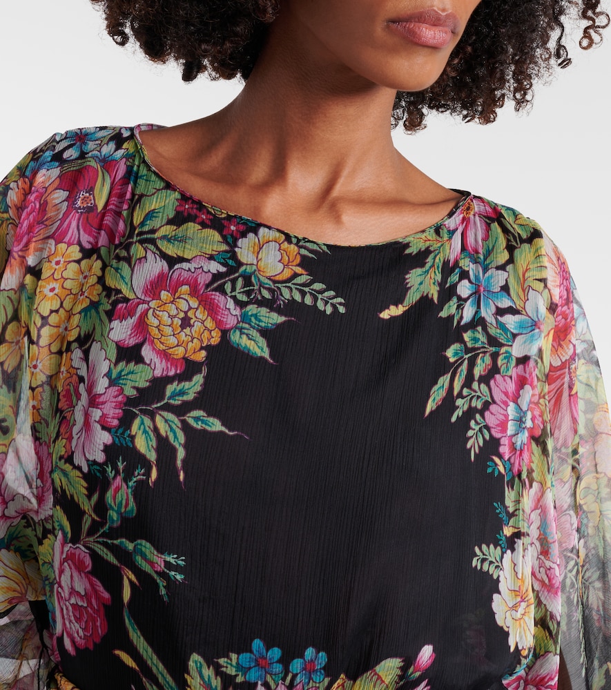  Etro Etro Bedruckte Robe Aus Seide 