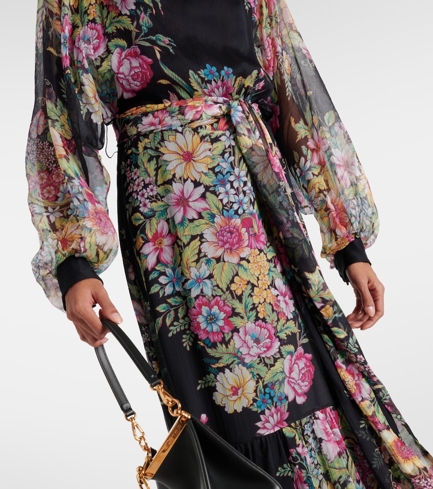  Etro Etro Bedruckte Robe Aus Seide 