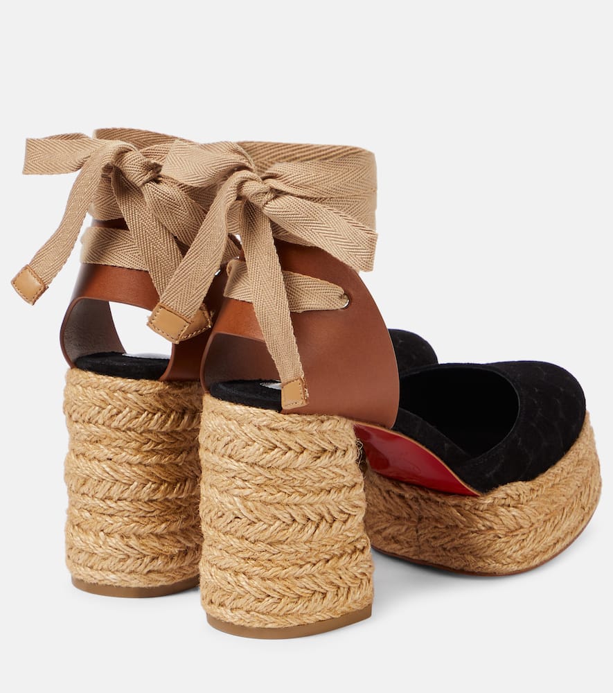 Christian Louboutin Espadrillas Brigissima 70 In Black