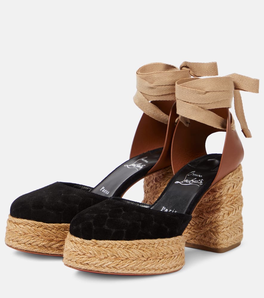Christian Louboutin Espadrillas Brigissima 70 In Black