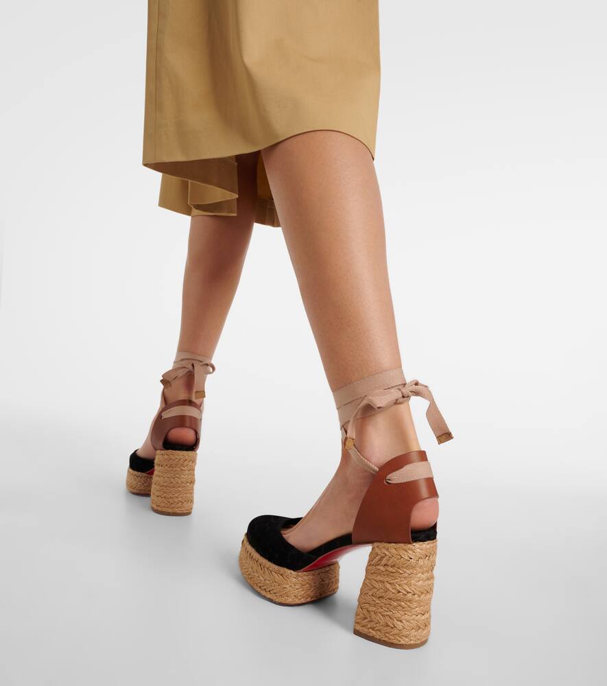 Christian Louboutin Espadrillas Brigissima 70 In Black