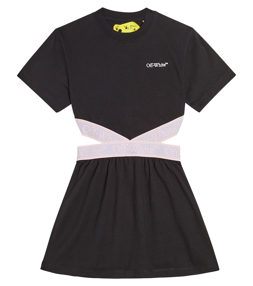 Off-White Kids Bookish cotton jersey dress
