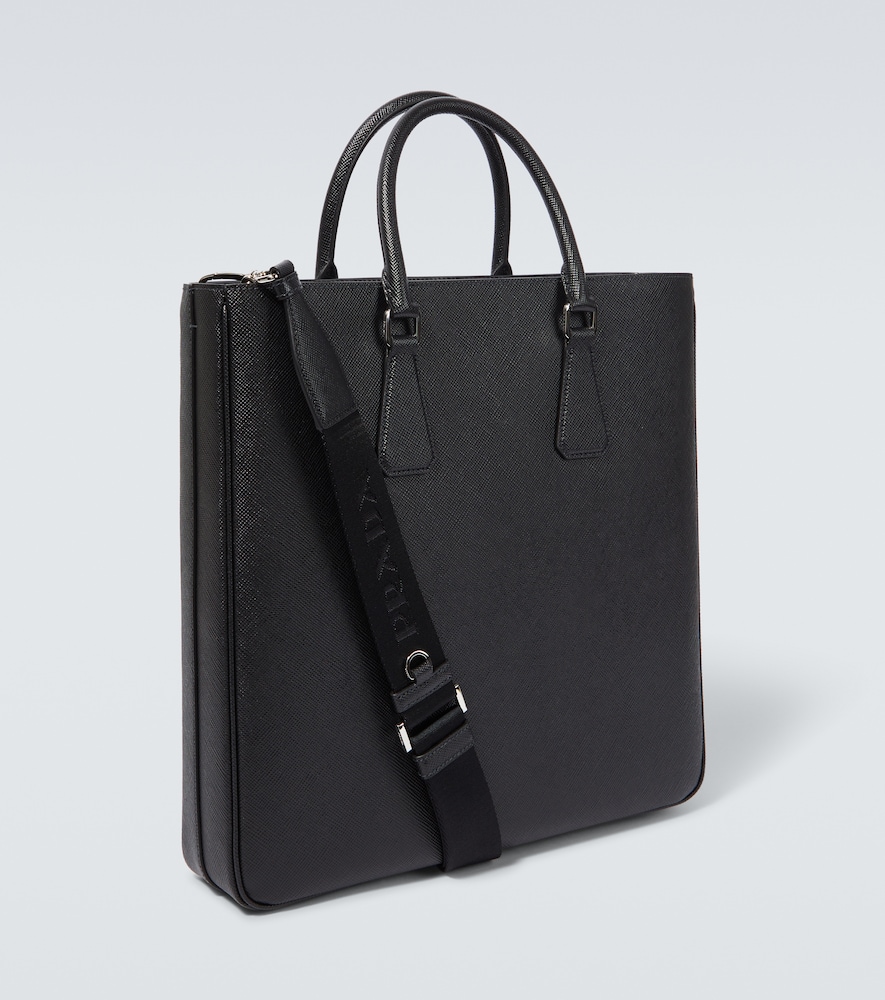  Prada Prada Logo Saffiano Leather Tote Bag 