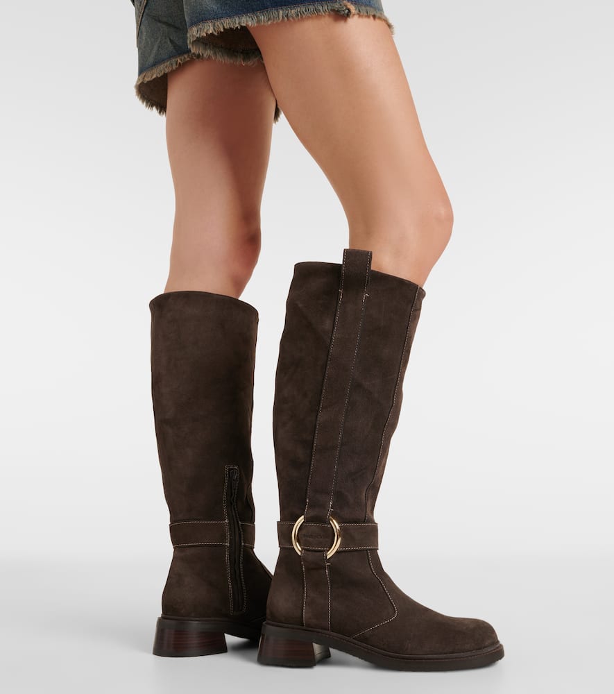 See by chloe knee high boots discount