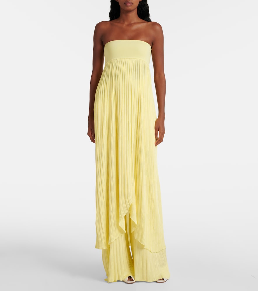 Alaïa Pleated bustier dress