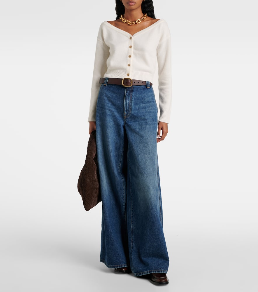 Lisa Yang Zaya Cashmere Cardigan In Yellow