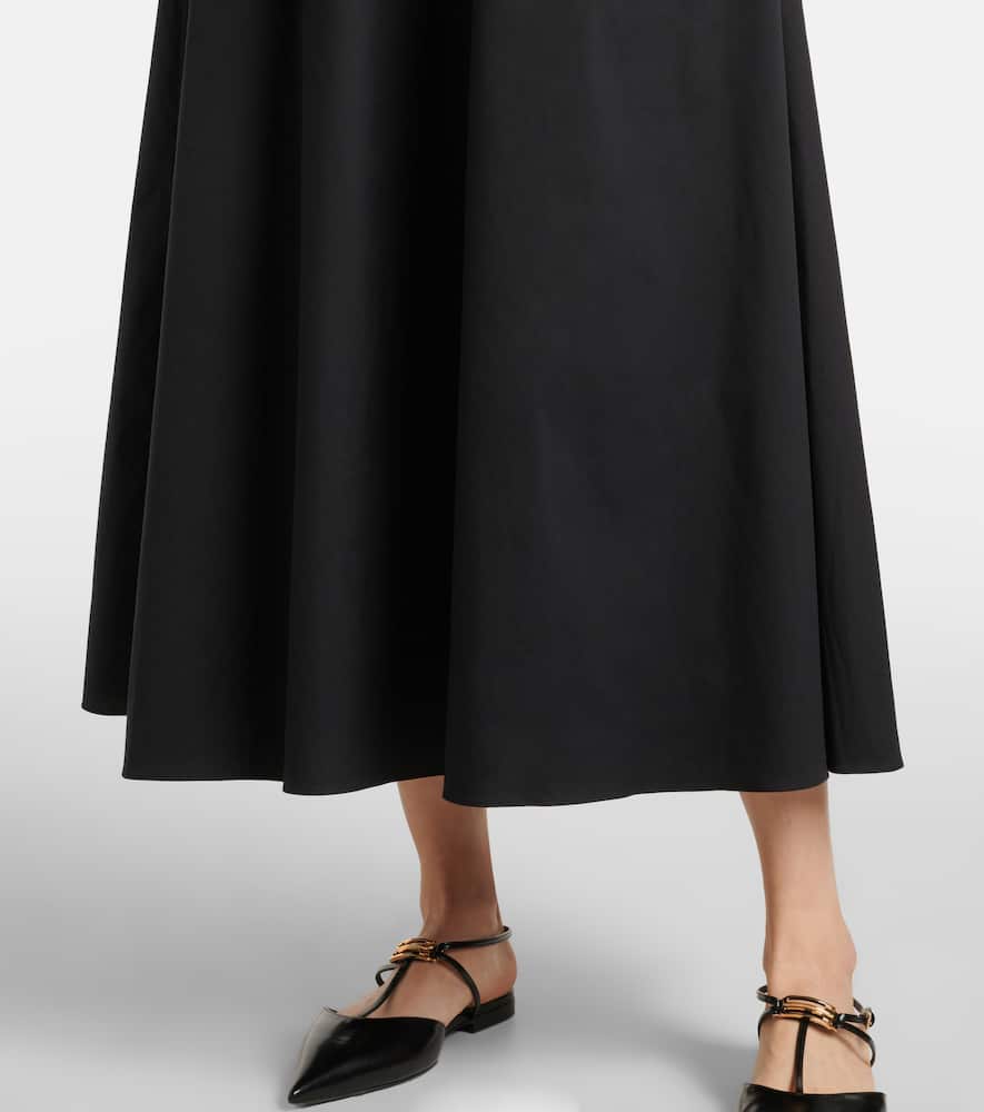 'S MAX MARA CLEA COTTON-BLEND POPLIN MIDI DRESS