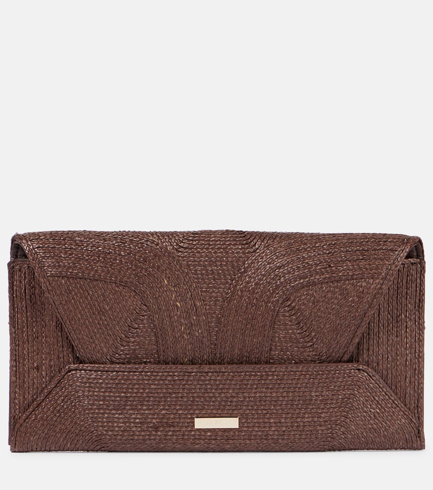 Vacanza Small raffia clutch