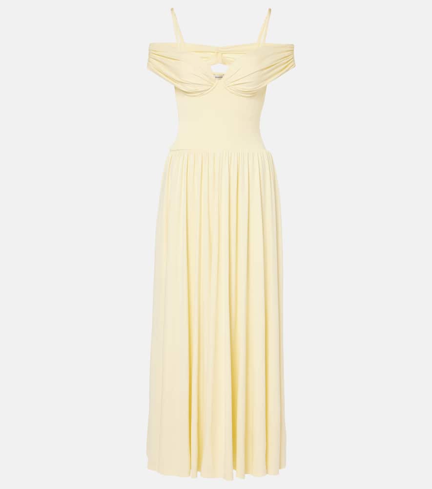 Amarantha draped jersey maxi dress