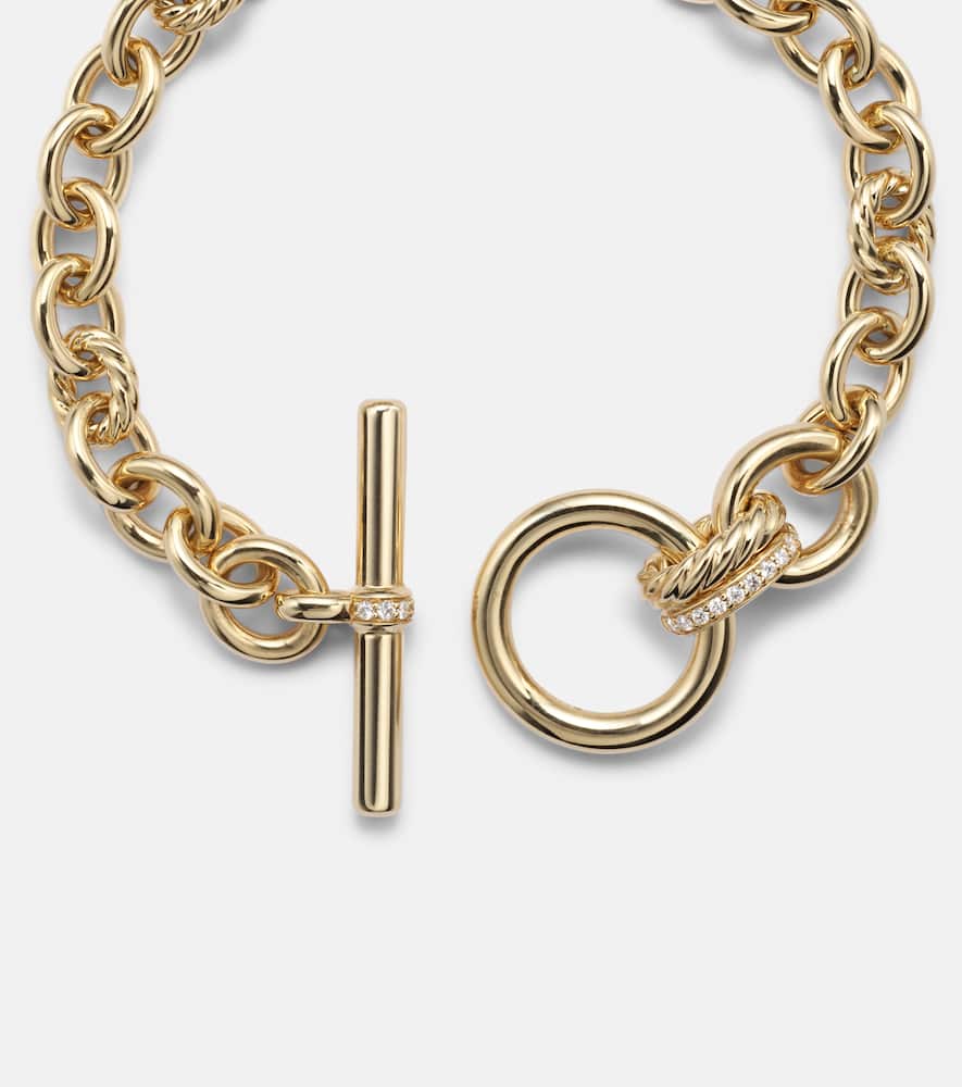 David Yurman Mercer 18kt Gold Bracelet With Diamonds In Gold
