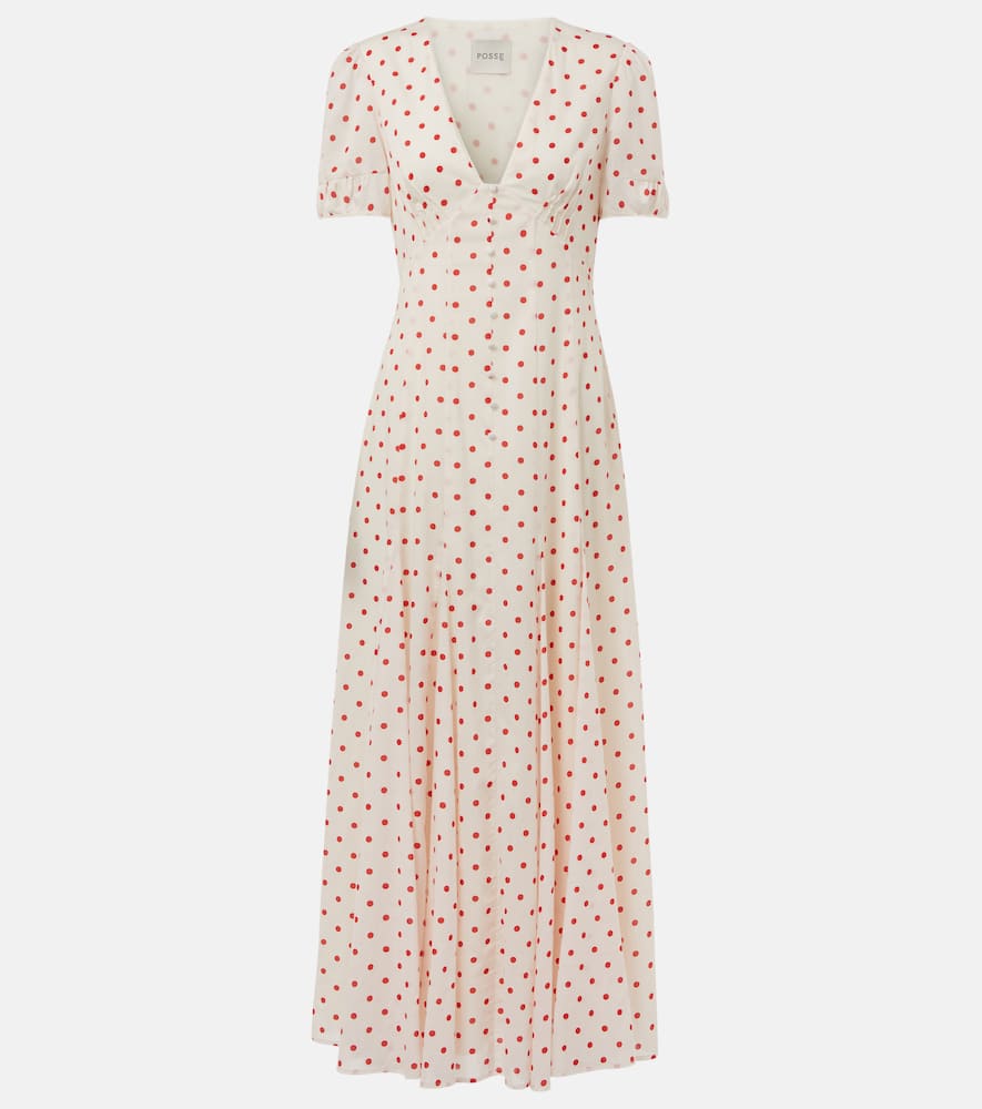 Paloma polka-dot maxi dress