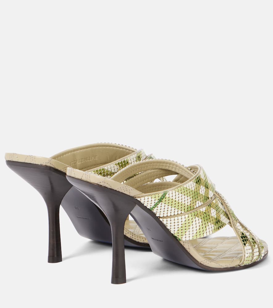 Burberry Check Mules In Multicoloured