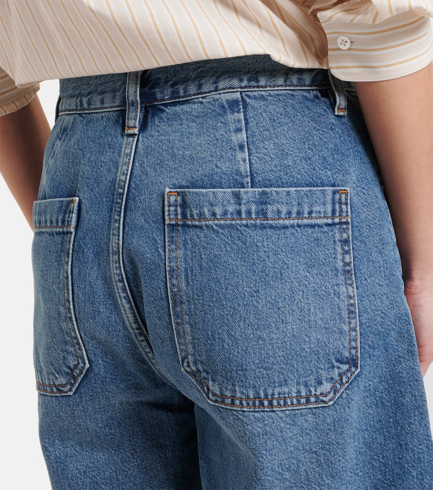 FRAME MID-RISE DENIM SHORTS